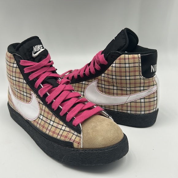 NIKE BLAZER MID HEMP PINK FIRE YOUTH SIZE 6Y WOMEN SIZE 7.5 ATHLETIC SHOES - Picture 2 of 11
